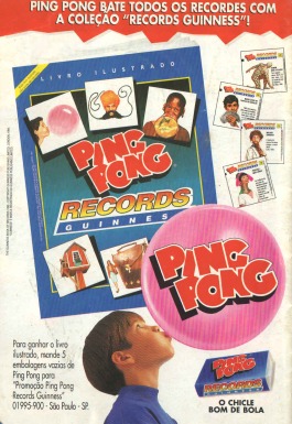Ping Pong (Record Guinness) - 1995 - Propagandas Históricas